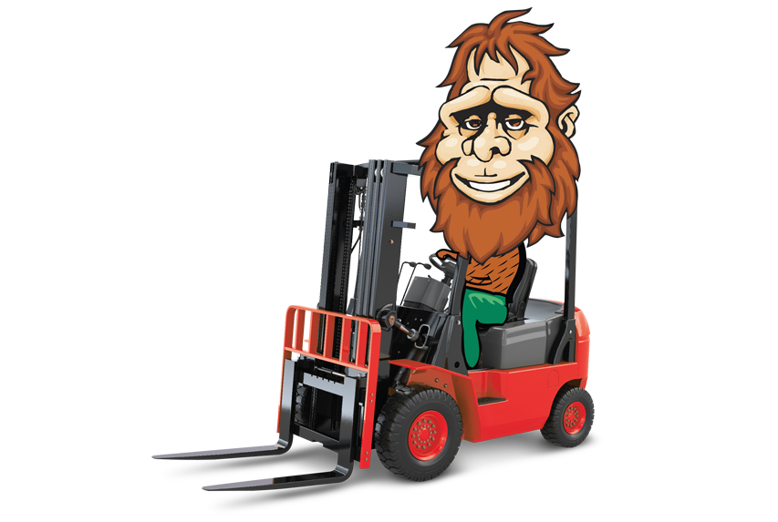 a forklift ready to work
